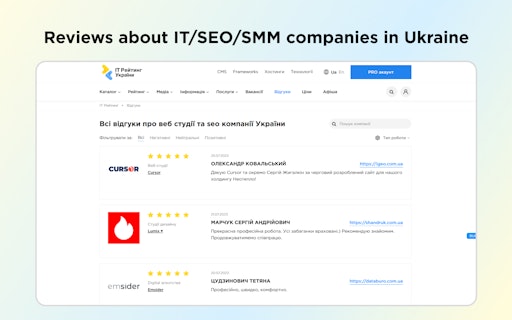 IT rating UA