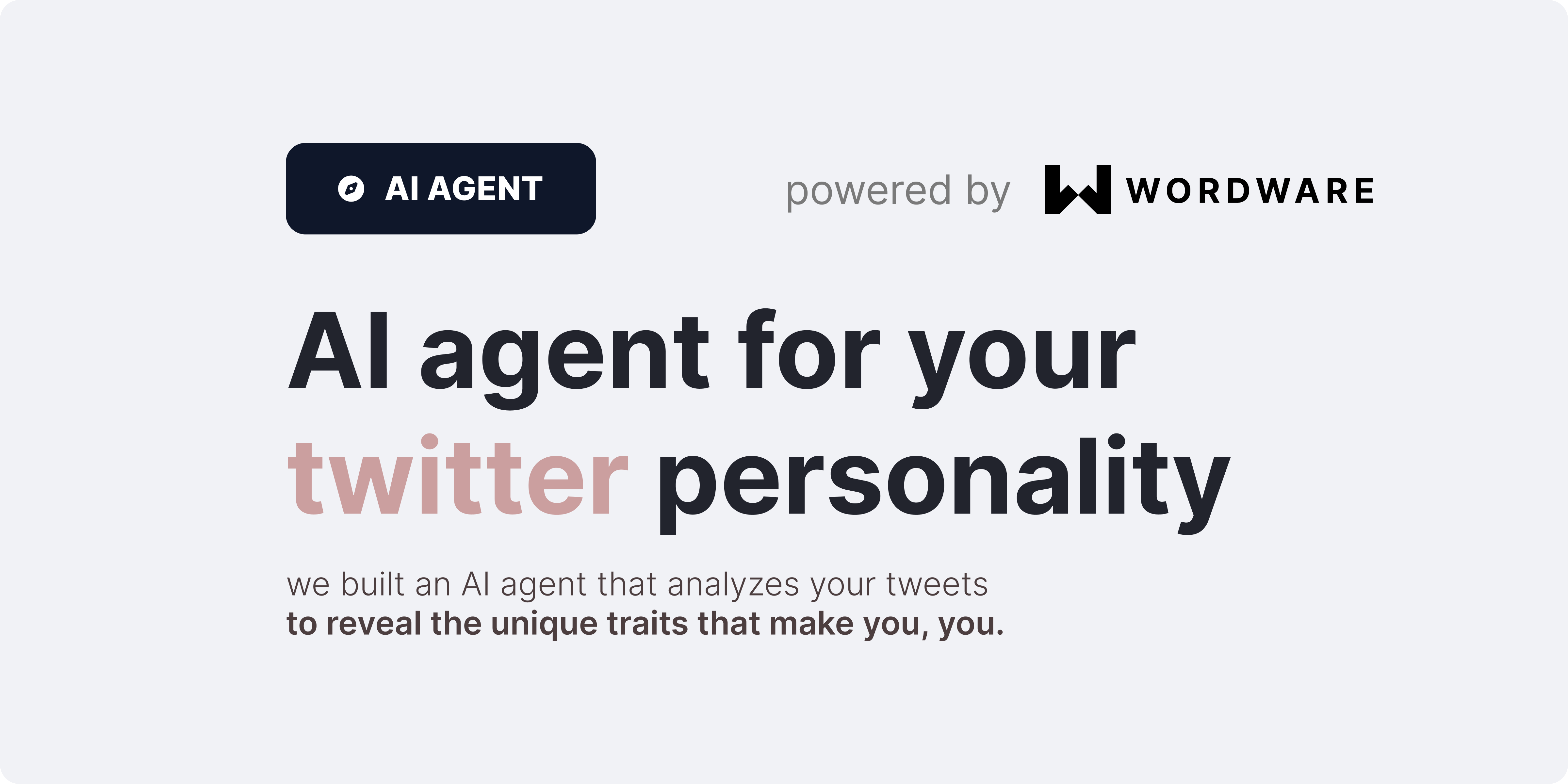 Twitter Personality Analysis - AI agent