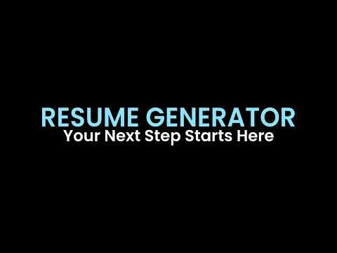 Resume Generator