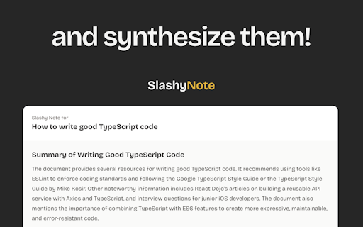 SlashyNote