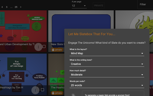 Slatebox AI, text-to-diagrams
