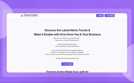 Trends Critical AI