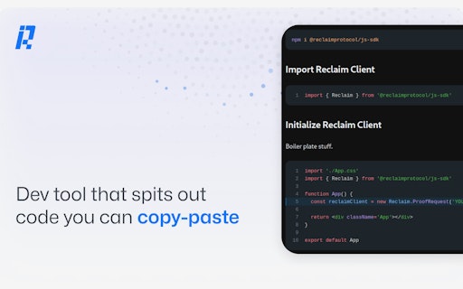 Reclaim Protocol SDK (Alpha)