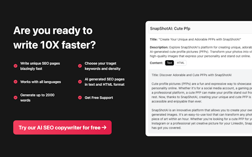 AI SEO Page