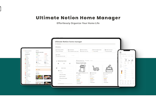 Ultimate Notion Home Manager