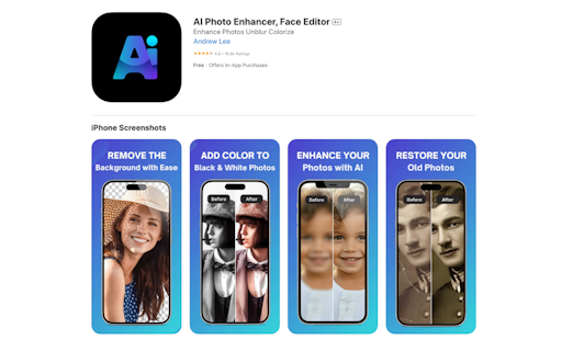 Best Free AI Photo Enhancer & Editor App