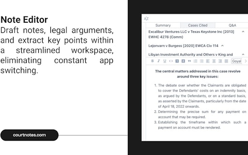 CourtNotes