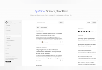 Synthical: Science, Simplified