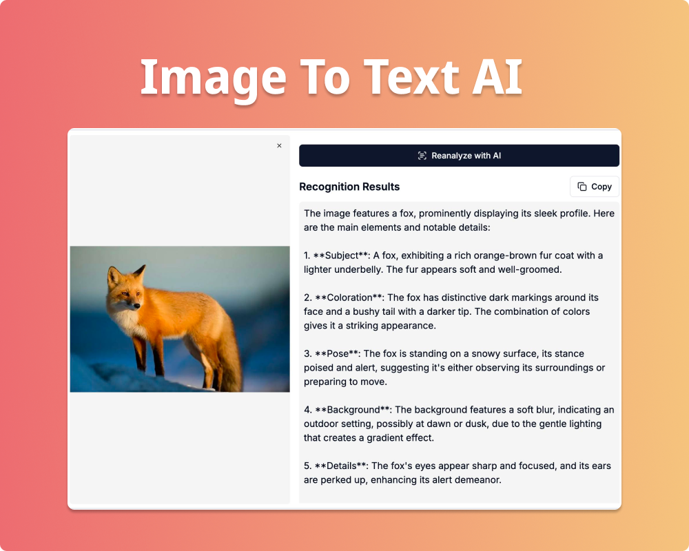 Image to Text AI