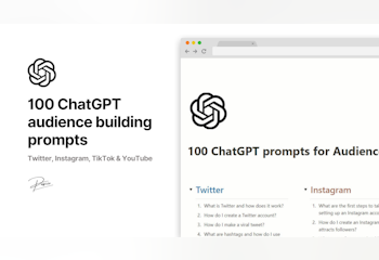 100 ChatGPT Audience Building Prompts