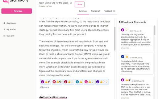 Brainstory for Teams