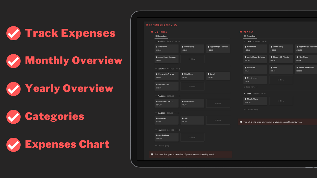 Notion Ultimate Expense Tracker