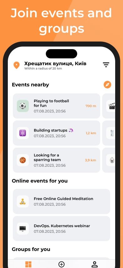 Teamwise: City groups & events