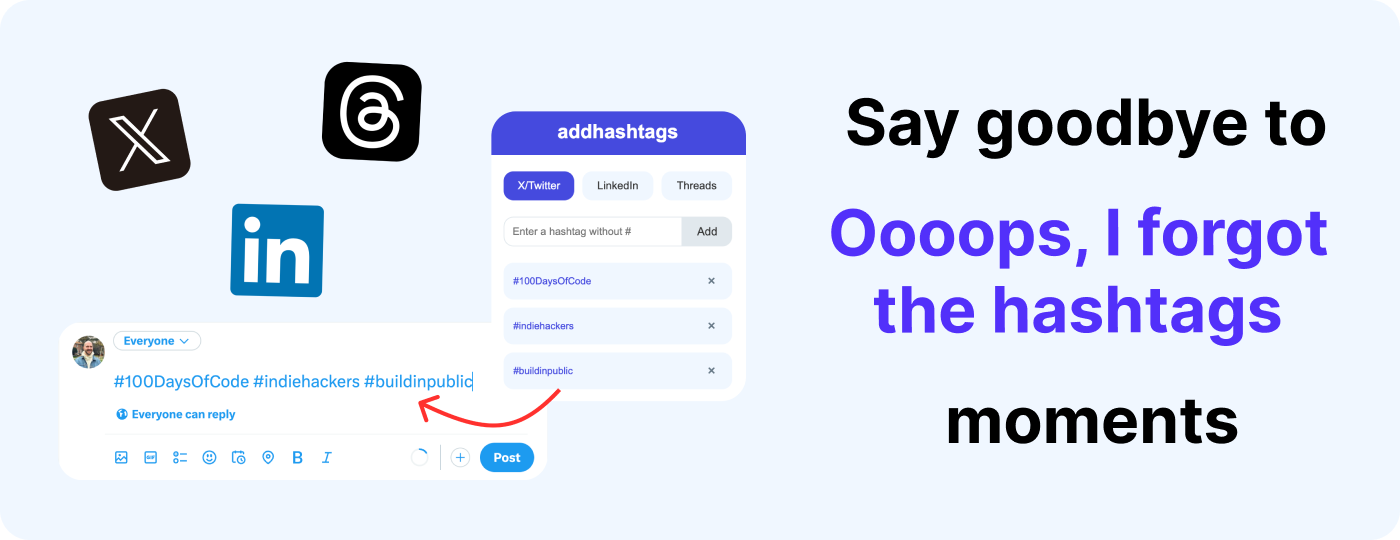 addhashtags